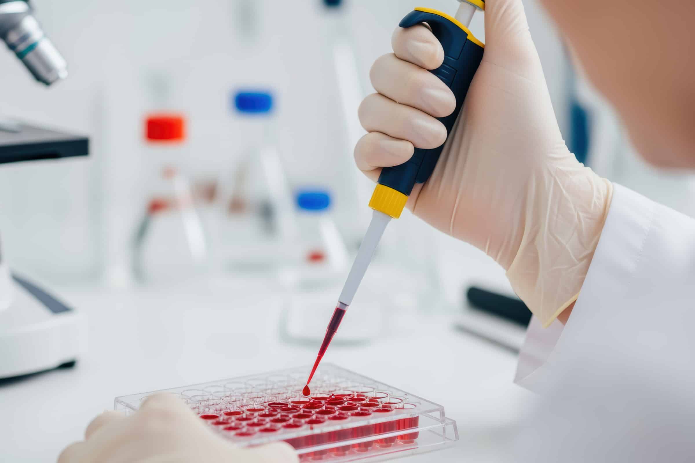 Laborprobe für einen Test zur Bestimmung des biologischen Alters