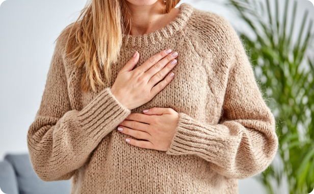 Brustschmerzen - Welche Rolle spielt der weibliche Zyklus bei der Entstehung von Brustschmerzen?