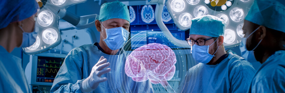 Wenn der Hirntumor gut zugänglich sit, greifen Ärzte auf eine Operation als Behandlungsmethode zurück.